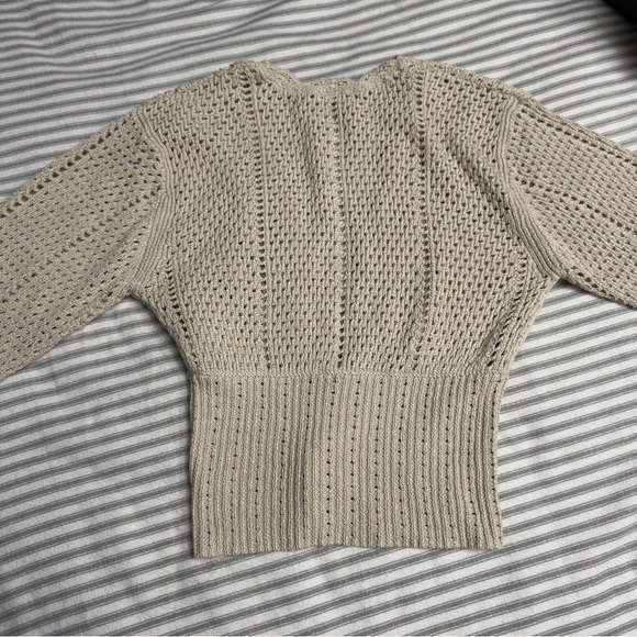 Aritzia Wilfred Crochet Caraway Cardigan Size S - Picture 6 of 14